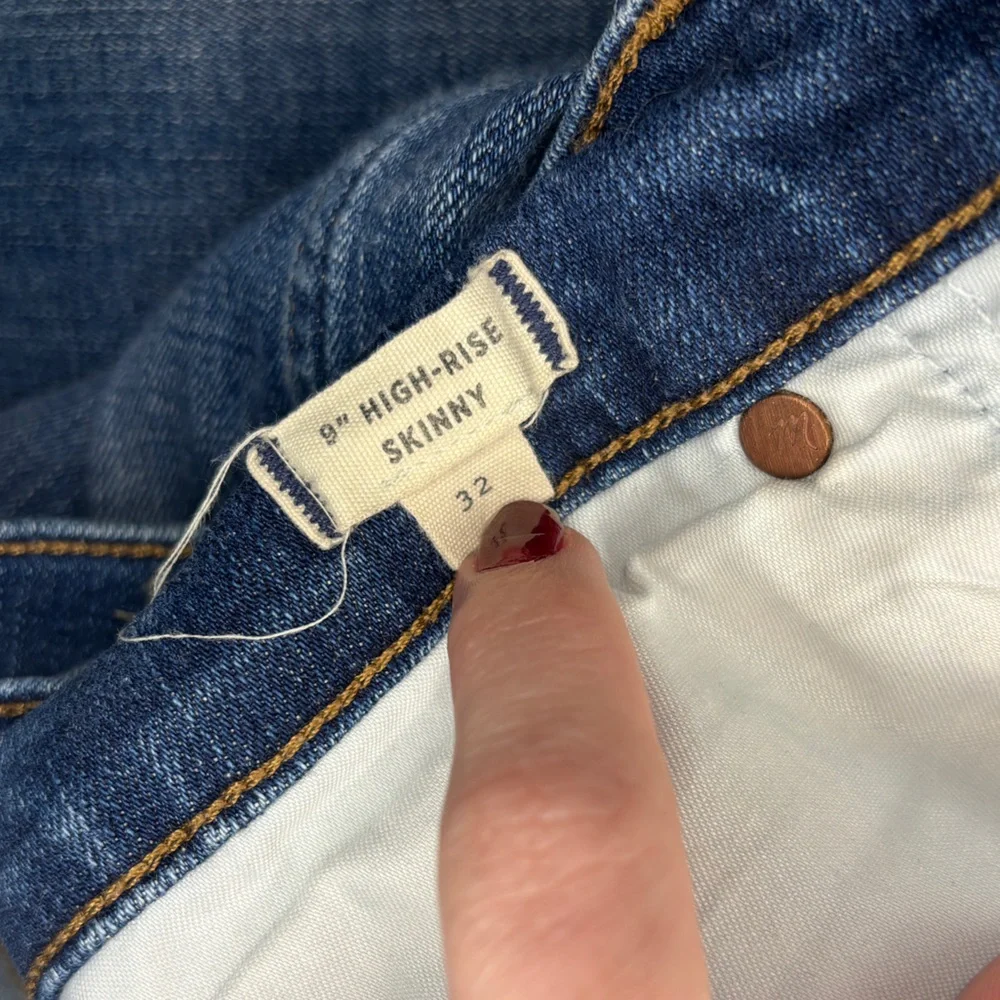 Madewell - High Rise Skinny Jeans - 32 - Picture 9 of 9